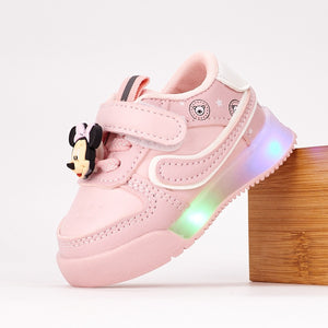 CQ06-1C Pink Svjetleće patike za bebe